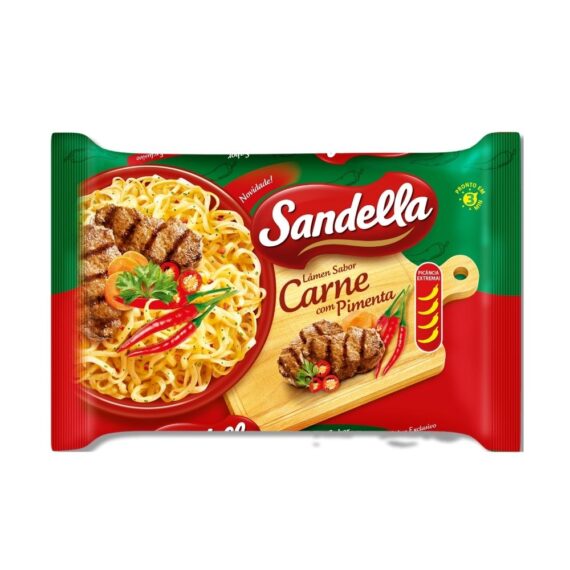 MACARRÃO INSTANTÂNEO SANDELLA 85G CARNE COM PIMENTA