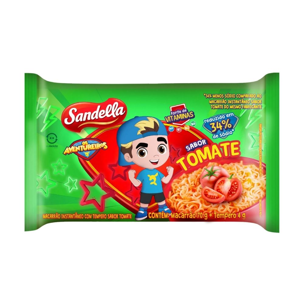 Macarrão infantil Sandella Os Aventureiros