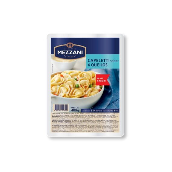 CAPELETTI QUATRO QUEIJOS 400G MEZZANI