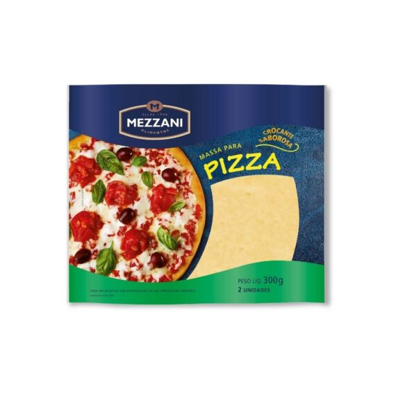 MASSA PARA PIZZA SEMI PRONTA 300G MEZZANI