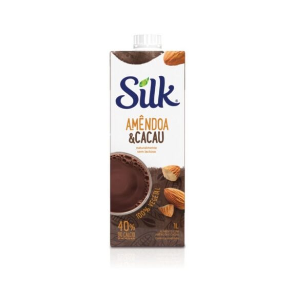 LEITE DE AMÊNDOAS SILK 1L SABOR CACAU