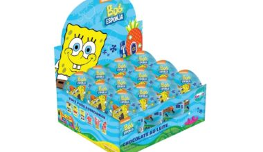 OVO DE CHOCOLATE AO LEITE BOB ESPONJA 12X20G