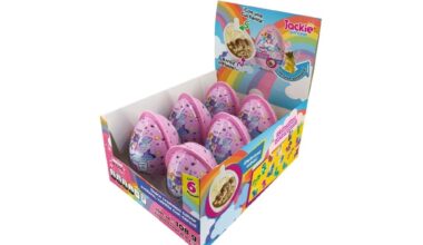 OVO PLÁSTICO COM RECHEIO DE AVELÃ E BAUNILHA JACKIE PRINCESS 6X18G